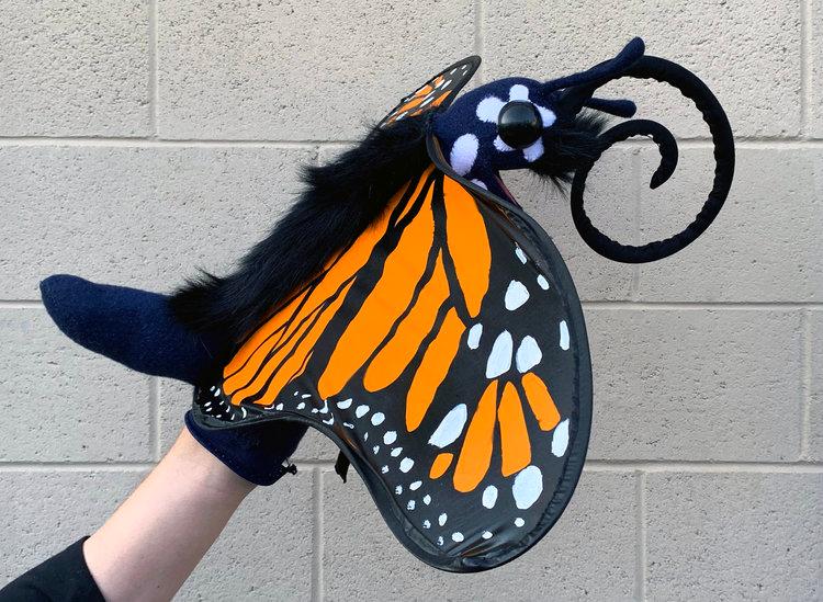 Monica the Monarch Butterfly (Swazzle Puppet Studio, Glendale California)