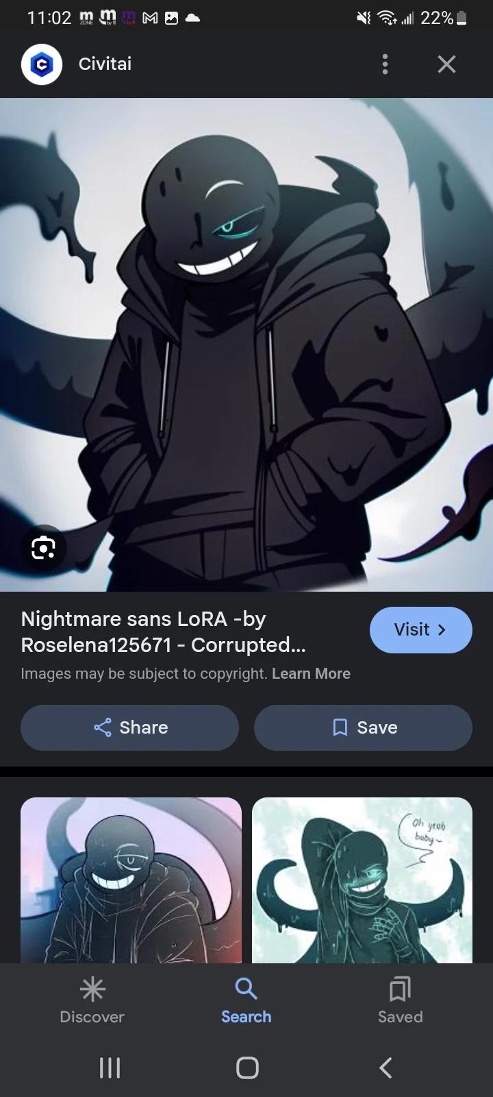 Nightmare sans