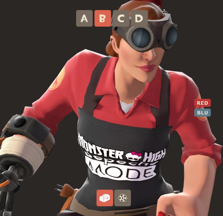 Female Engineer (Team Fortress 2/Rainbow High)