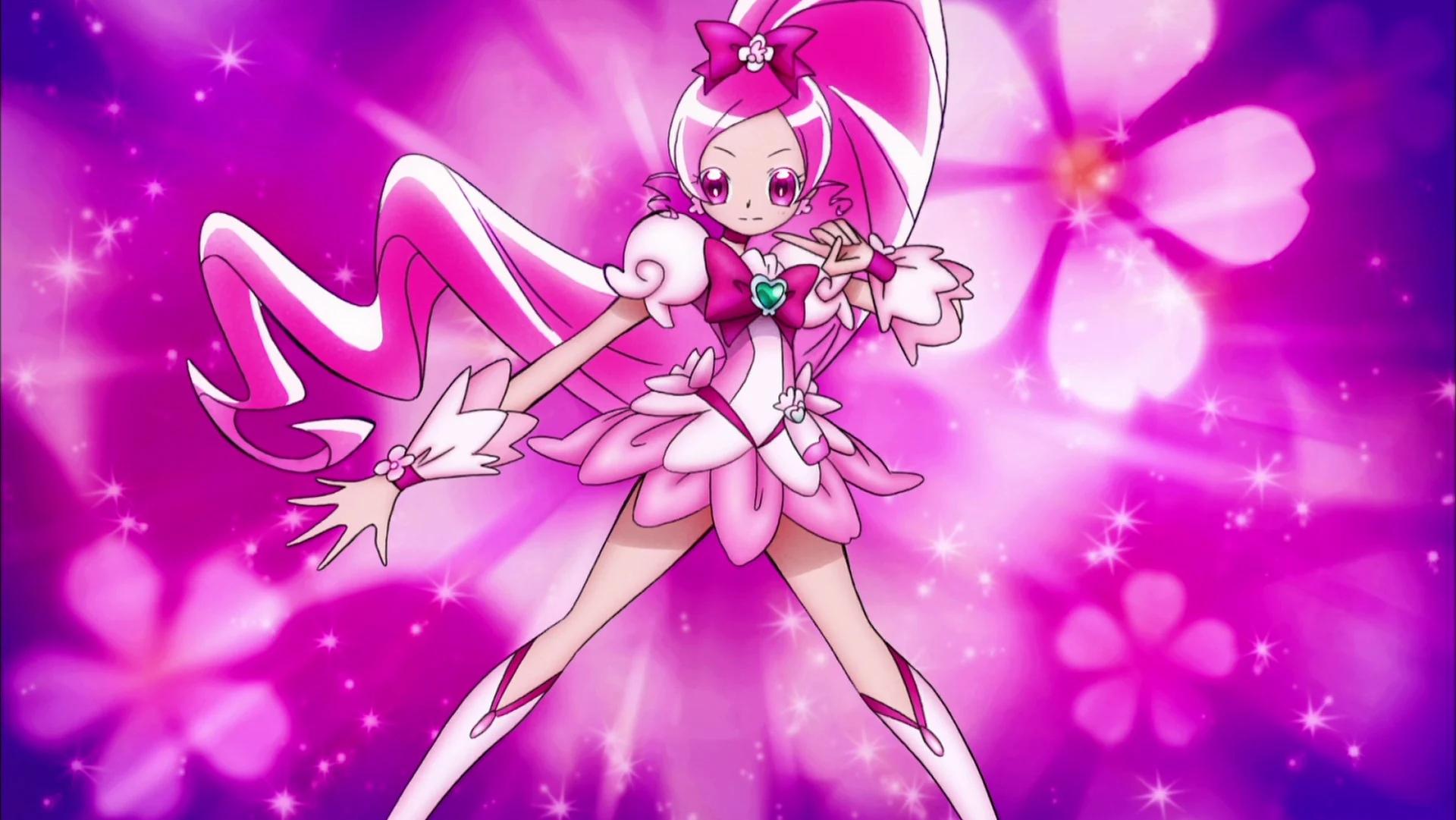 Hanasaki Tsubomi/ Cure Blossom (CV: Mizuki Nana) Heartcatch PreCure