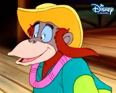 Pingas dressed as king louie