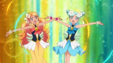 Cure Wave And Cure Sunset (Aloha Pretty Cure)