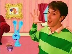 Steve And Blue Yells "Maaail" From Blue's Clues 