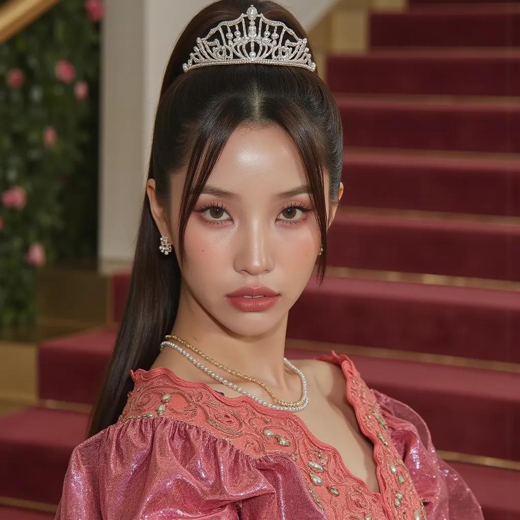 Soyeon as she is in met gala 2024