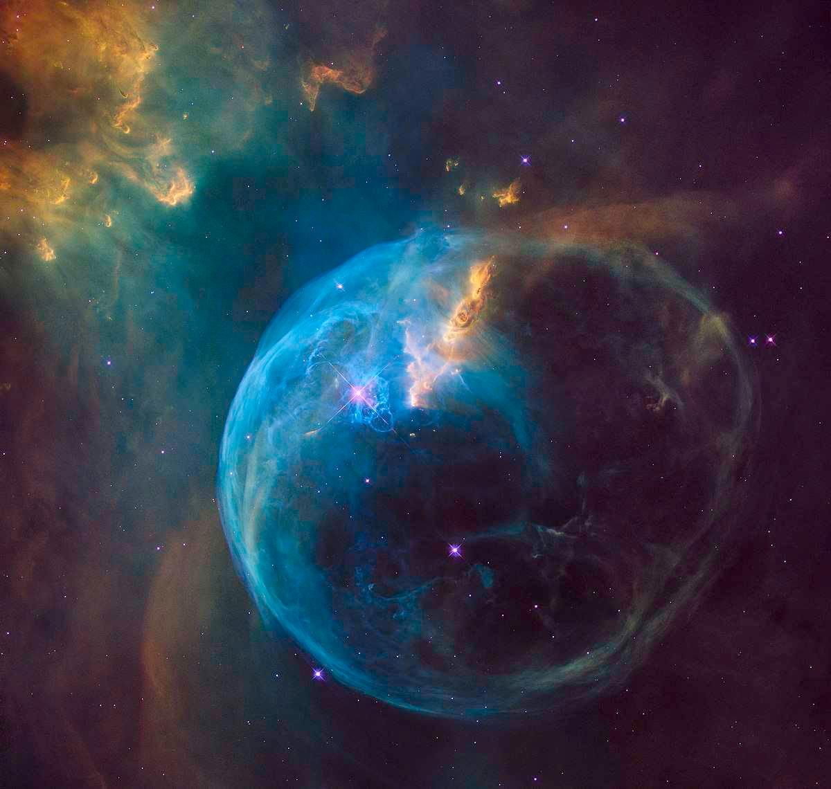 Nasa bubble nebula image sonification