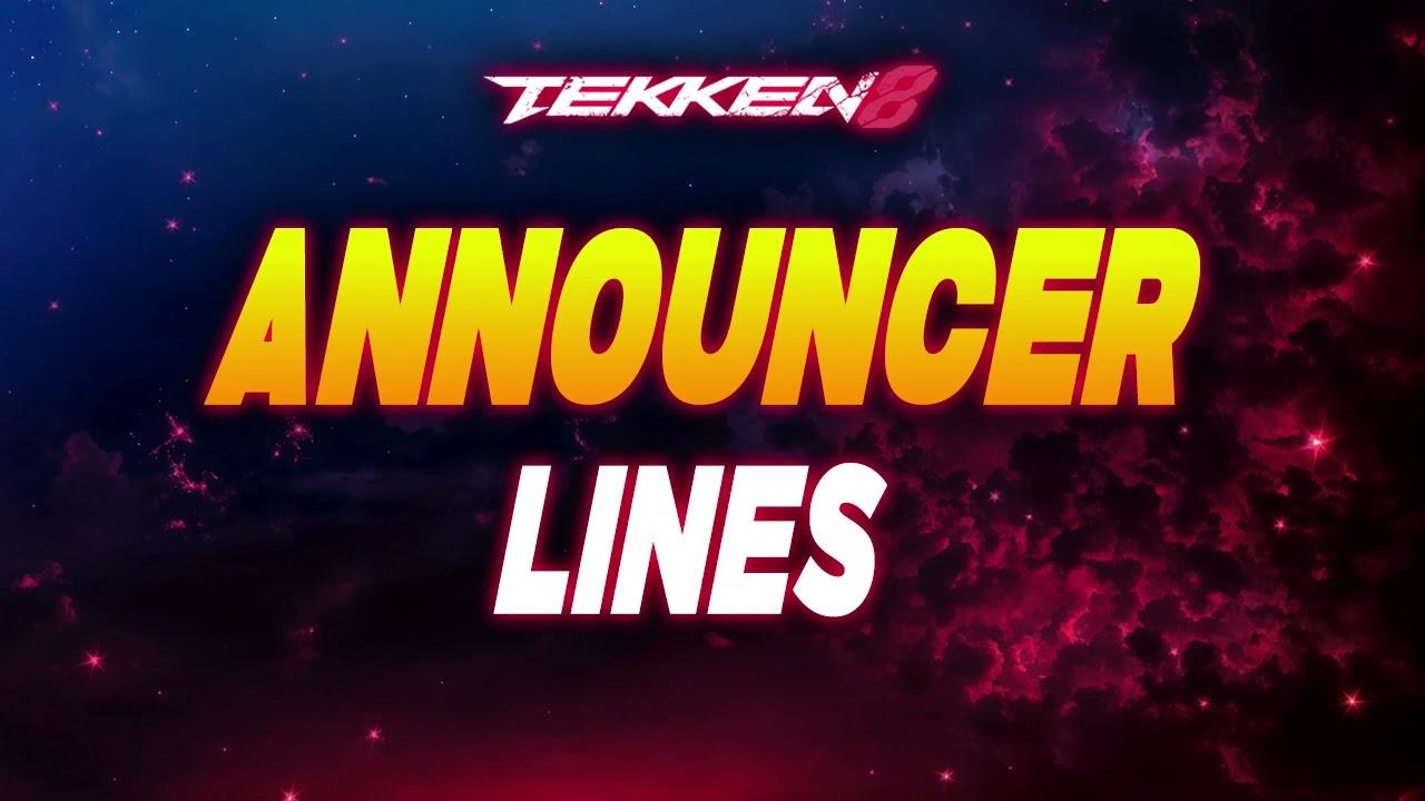 Tekken 8 Announcer